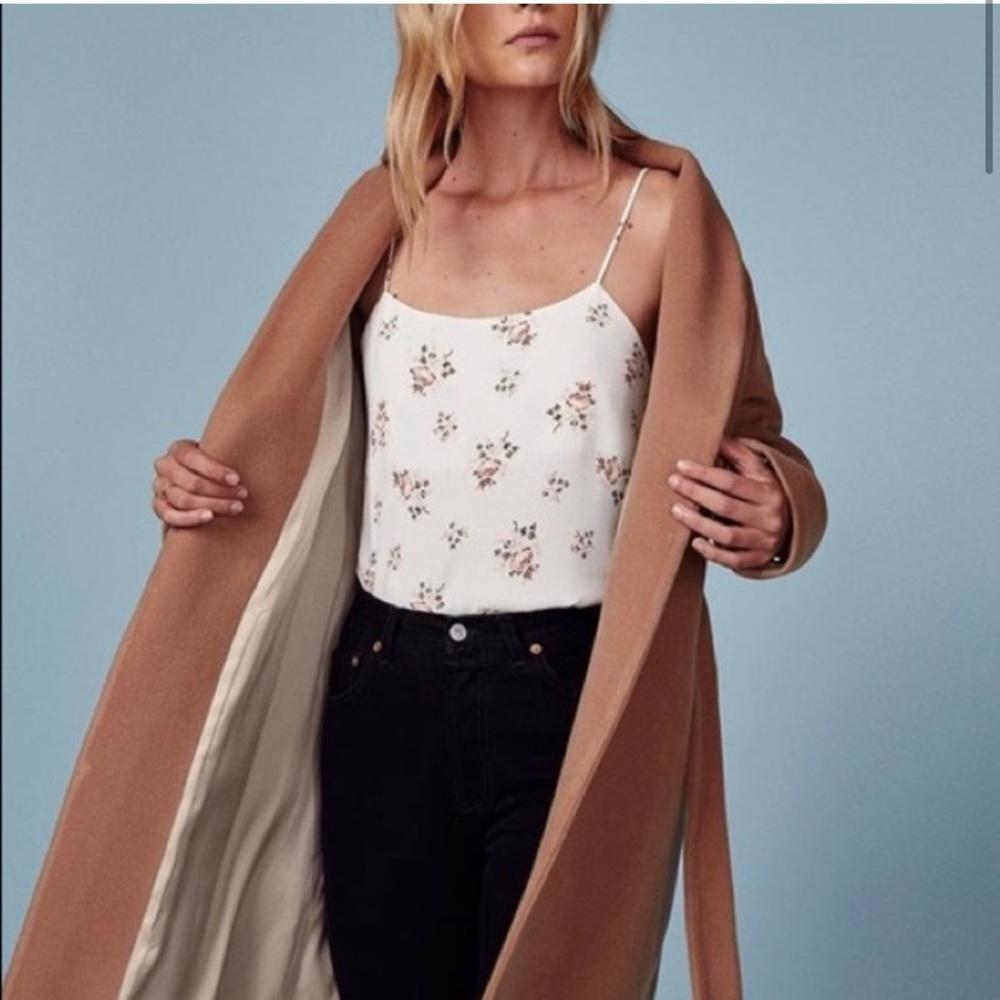 Reformation Atticus Georgia White Floral Cami Top